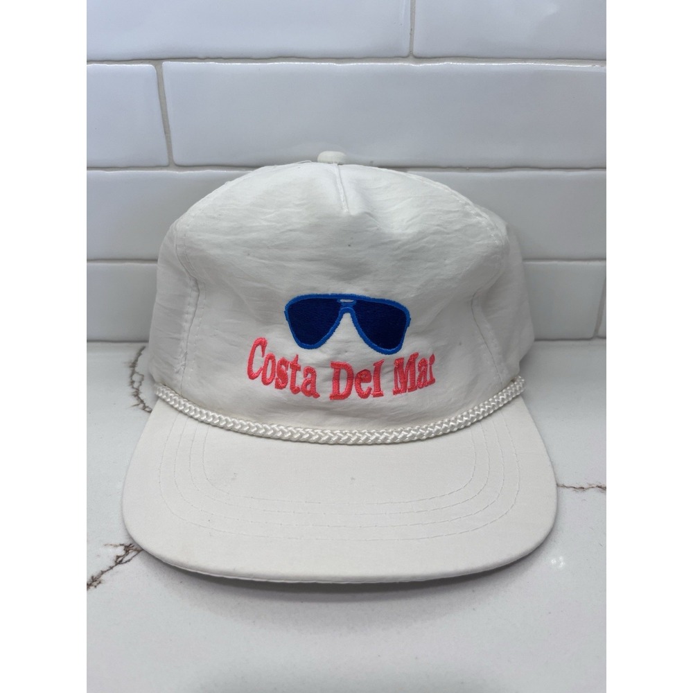 Costa Del Mar Sunglasses Hat 1980s Vintage Cap Snapback Trucker Hat Rare HTF